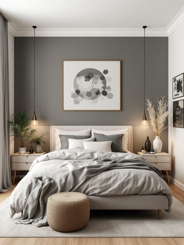 A refreshed bedroom layout showcasing rearranged furniture for better flow and space utilization.
