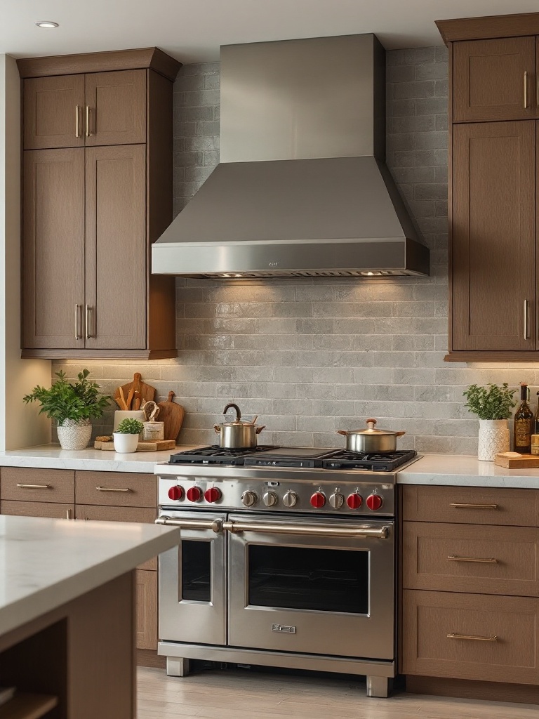 Stylish kitchen vent hood enhancing ventilation and design, preventing cooking odors and improving appeal.